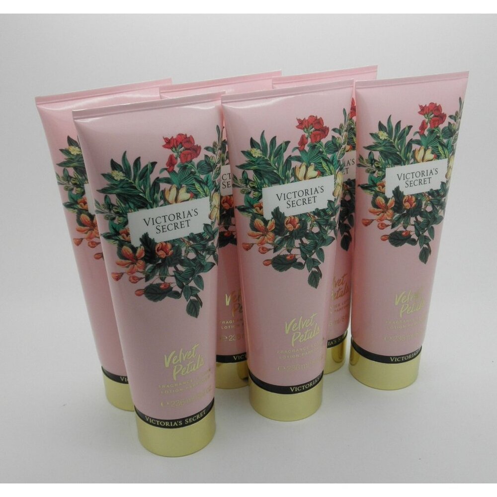 VICTORIA'S SECRET Fragrance Lotion VELVET PETALS 8 oz. each- Lot of 6